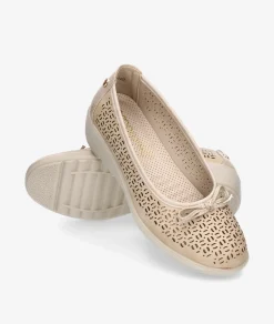Mujer Amarpies Bailarinas 30120 en beige