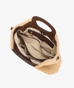 Mujer pabloochoa.shoes Bolso de rafia 20950 en camel
