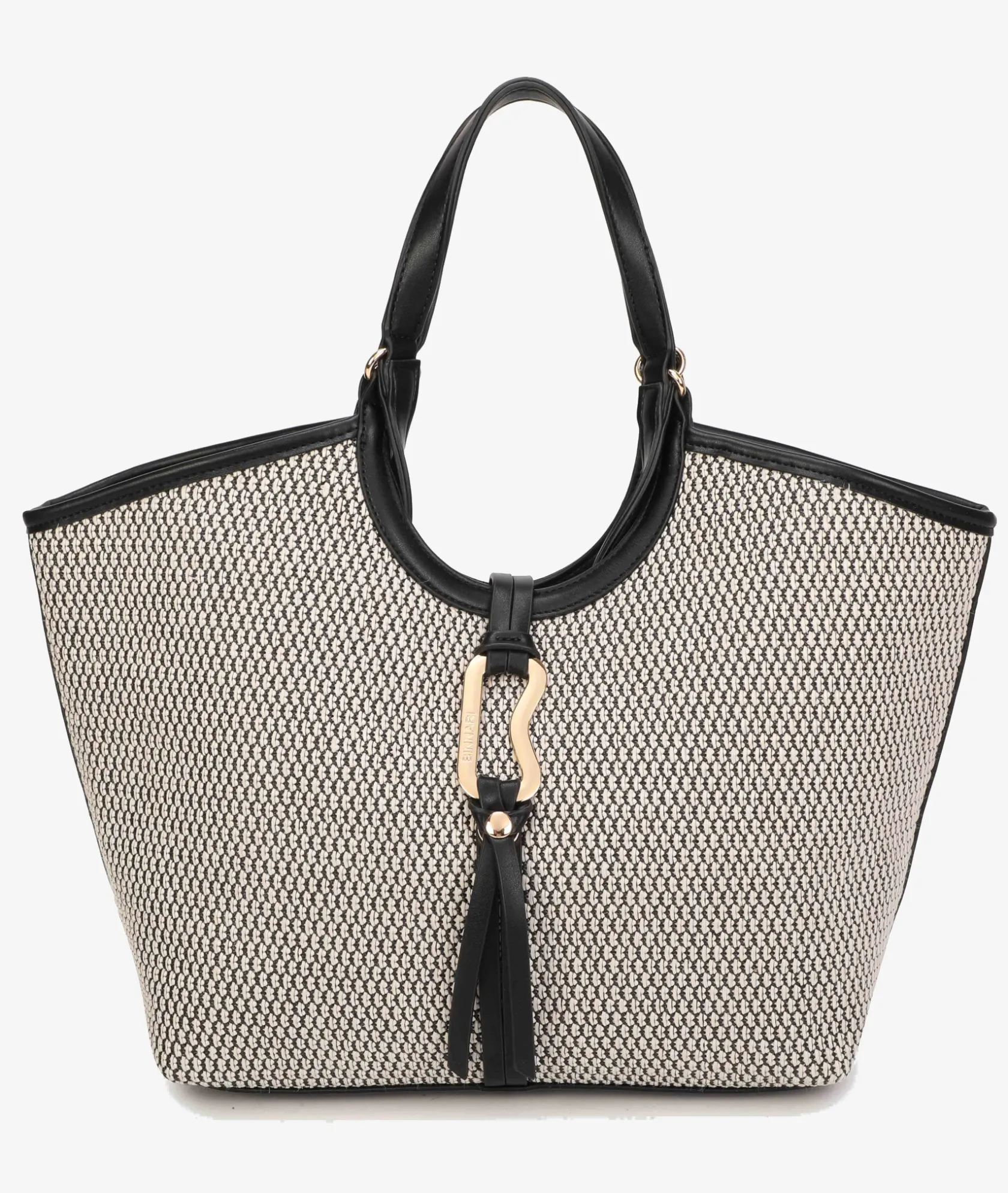 Mujer pabloochoa.shoes Bolso de rafia 21023 en negro