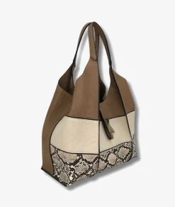 Mujer Martina K Bolso 7826 en serpiente taupe