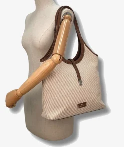 Mujer Martina K Bolso textil 8612 en beige