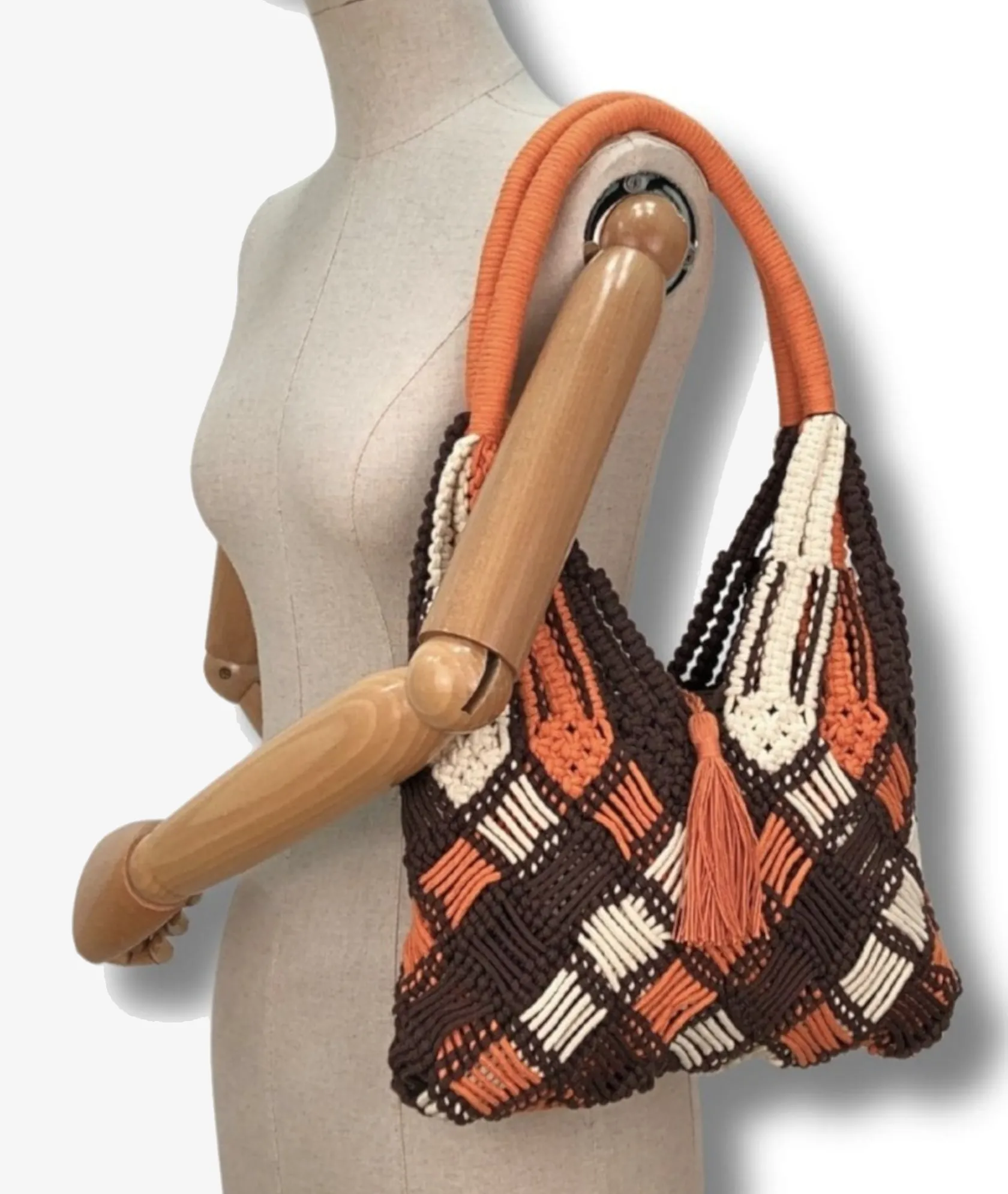 Mujer Martina K Bolso textil 9701 en marrón