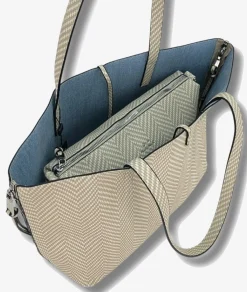 Mujer Martina K Bolso textil 25058 en topo
