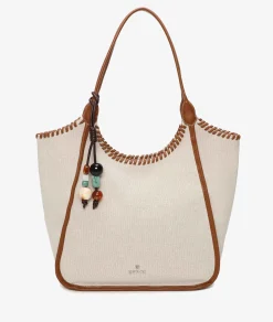 Mujer pabloochoa.shoes Bolso textil 21112 en beige