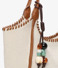 Mujer pabloochoa.shoes Bolso textil 21112 en beige