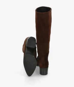 Mujer pabloochoa.shoes Botas 39511 en serraje marrón