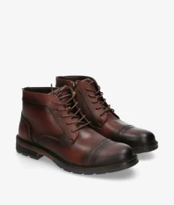 Hombre Rhostock Botas JACKS-33 BB21555-1A en cuero