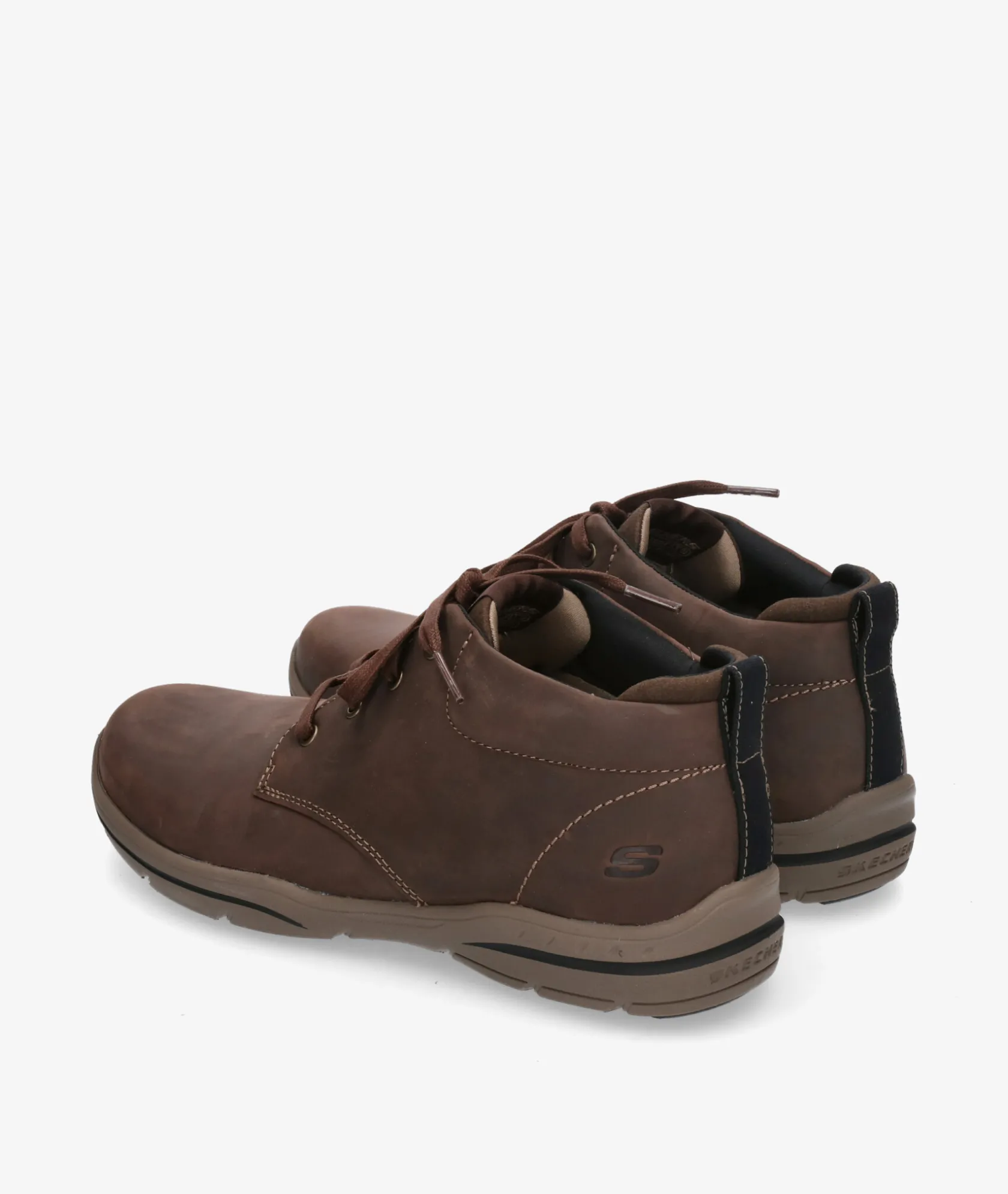 Hombre Skechers Botas 64857 en nobuck marrón