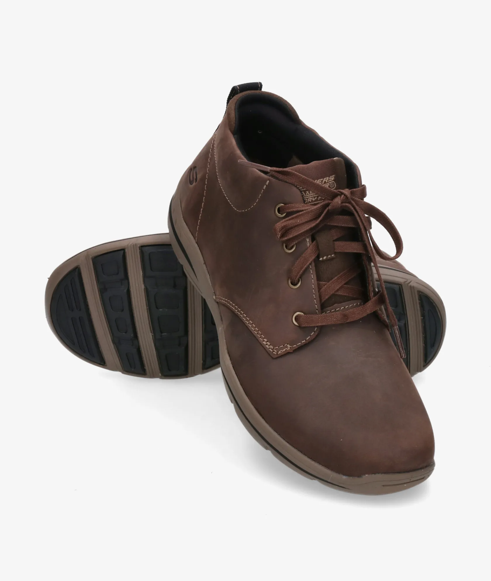 Hombre Skechers Botas 64857 en nobuck marrón