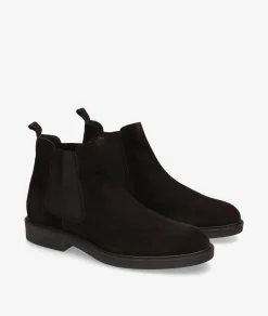 Hombre Traveris Botas 28969 en serraje marrón