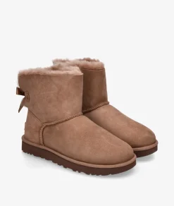 Mujer UGG Botas MINI BAILEY BOW en topo