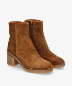 Mujer Alpe Botines 2626 en serraje cuero