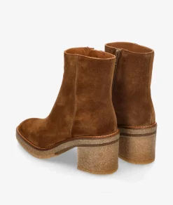 Mujer Alpe Botines 2626 en serraje cuero