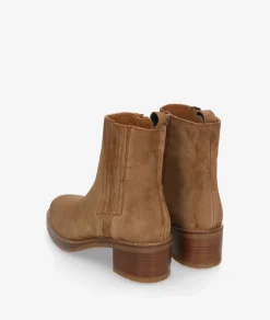 Mujer Alpe Botines 2617 en serraje cuero
