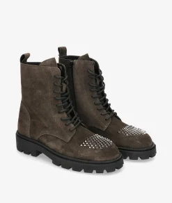 Mujer Alpe Botines 5307 en serraje gris