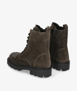 Mujer Alpe Botines 5307 en serraje gris