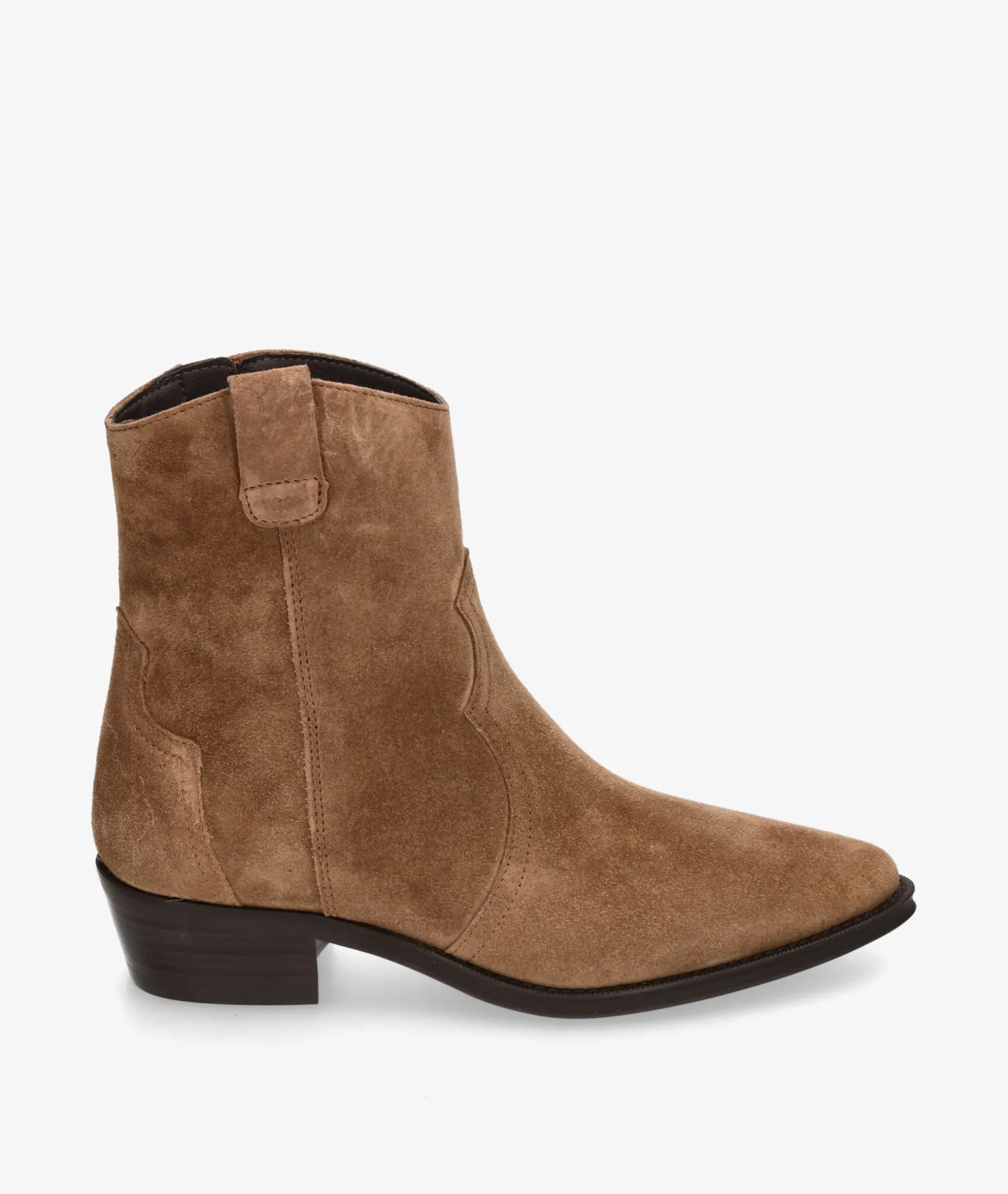 Mujer Alpe Botines 2548 en serraje taupe