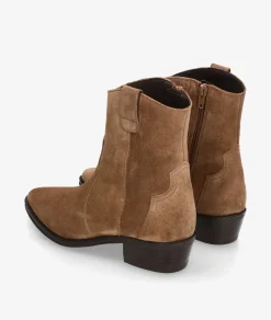 Mujer Alpe Botines 2548 en serraje taupe