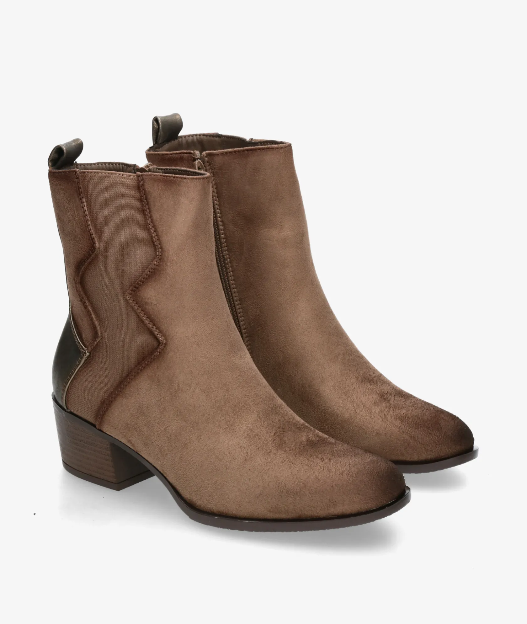 Mujer Amarpies Botines 29503 en topo