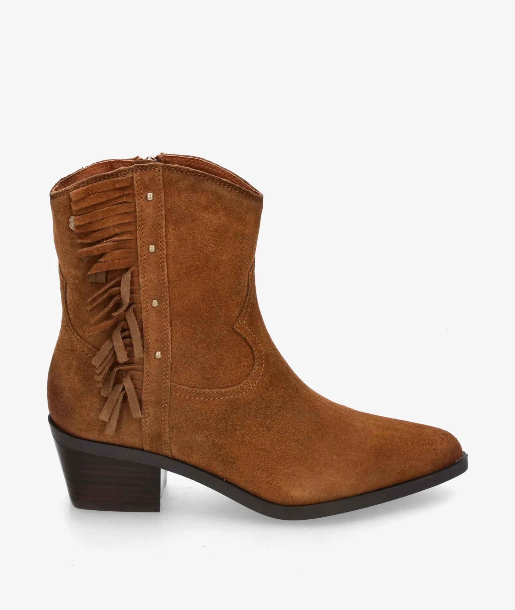 Mujer Carmela Botines 162663 en serraje cuero