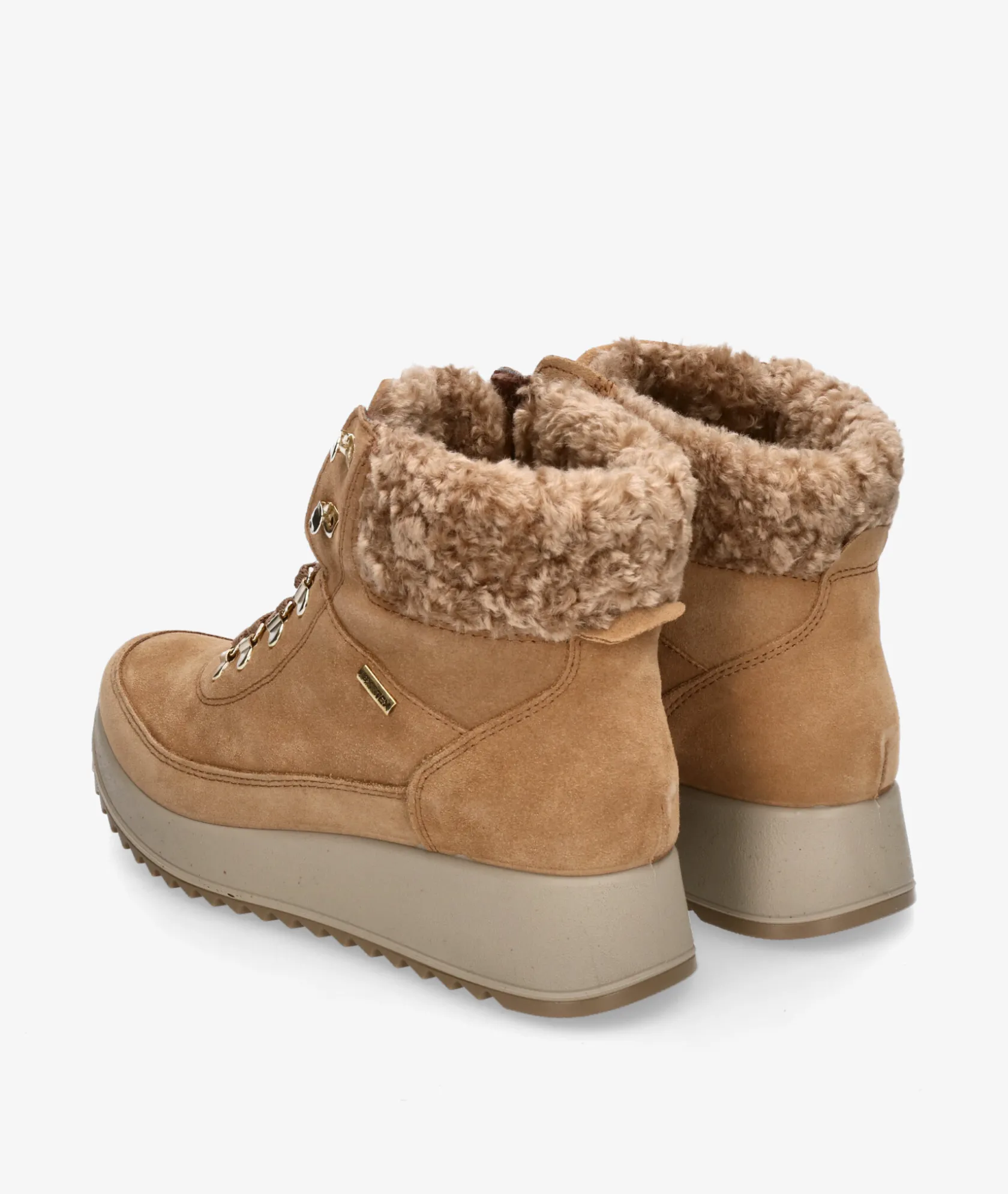 Mujer Imac Botines 657679 en serraje camel