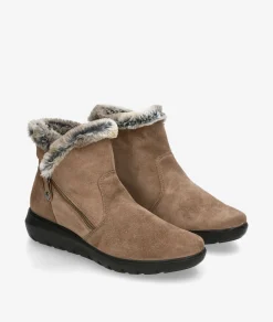 Mujer Imac Botines 856391 en serraje taupe