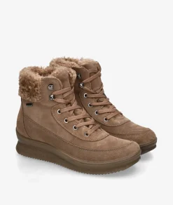Mujer Imac Botines 856669 en serraje taupe