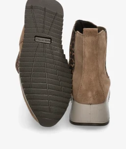 Mujer Imac Botines 858261 en serraje taupe