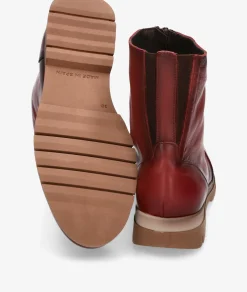Mujer Kénnebec Botines 850-PISA en cereza