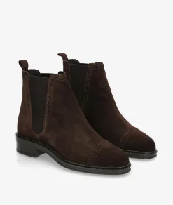 Mujer LOL Botines BERA 7236 en serraje marrón