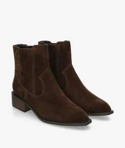 Mujer pabloochoa.shoes Botines SS814 en serraje marrón