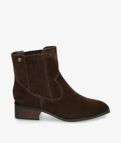 Mujer pabloochoa.shoes Botines SS814 en serraje marrón