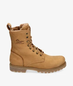 Mujer Panamá Jack Botines FRISIA B7 en nobuck camello