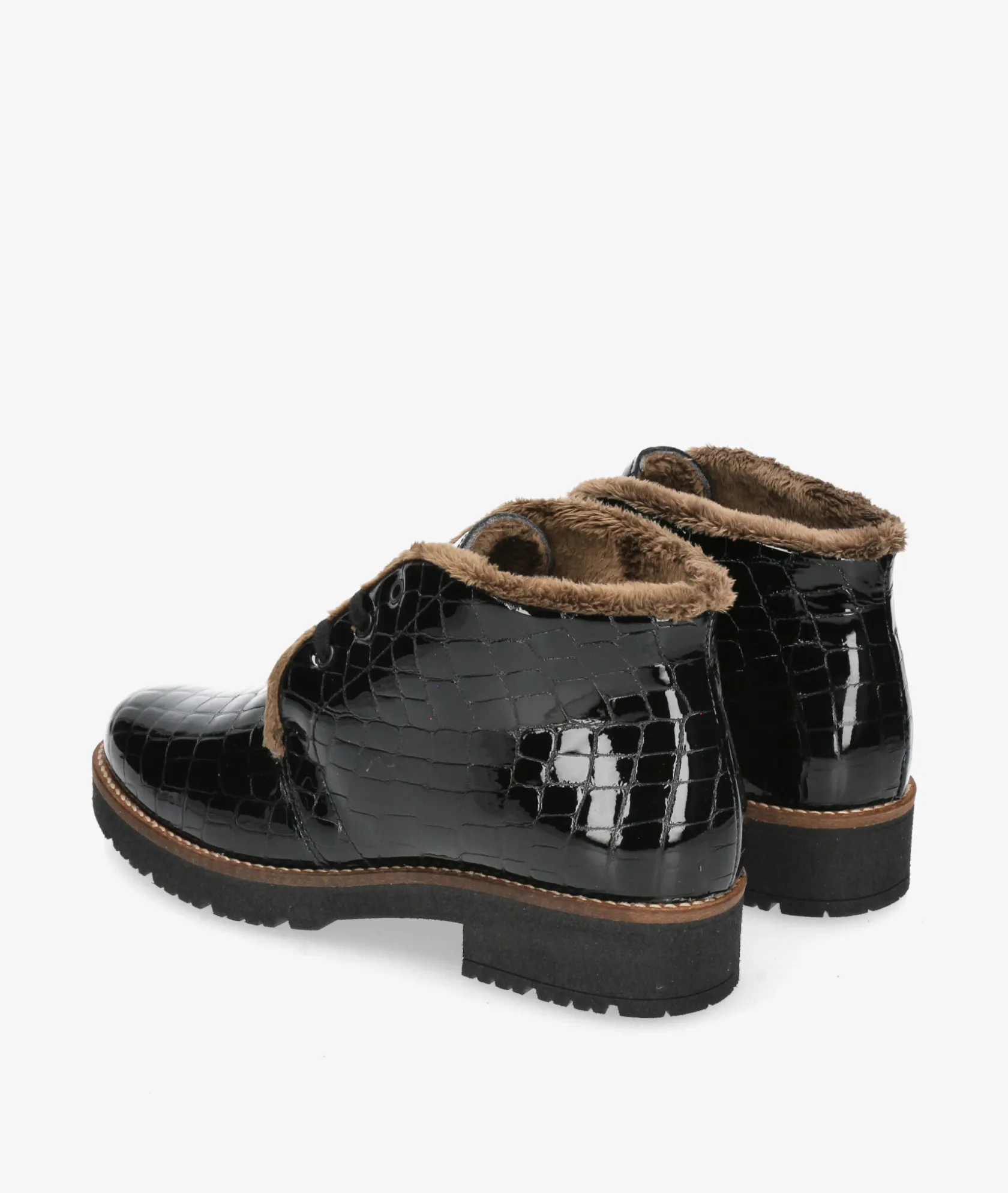 Mujer Pitillos Botines 10773 en charol negro
