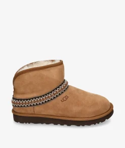 Mujer UGG Botines CLASSIC MINI CRESCENT en cuero