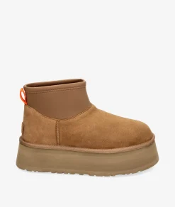 Mujer UGG Botines CLASSIC MINI DIPPER en cuero