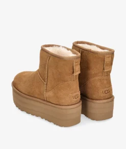 Mujer UGG Botines CLASSIC MINI PLATFORM en cuero
