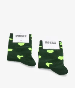 Mujer Happy Socks Calcetines P000454 en verde