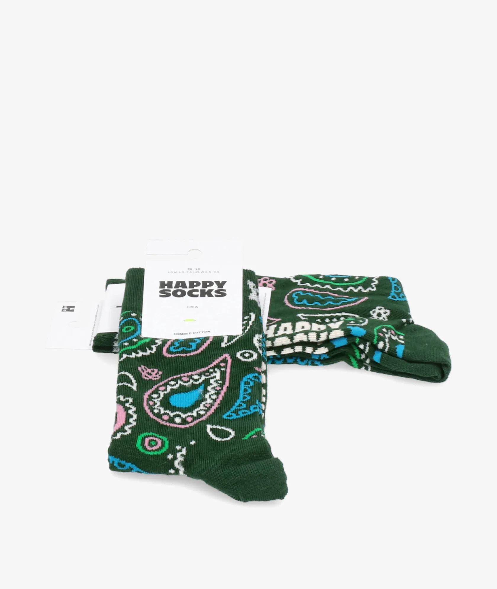 Mujer Happy Socks Calcetínes unisex P000086 en verde