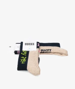 Mujer Happy Socks Calcetínes unisex P000071 en beige