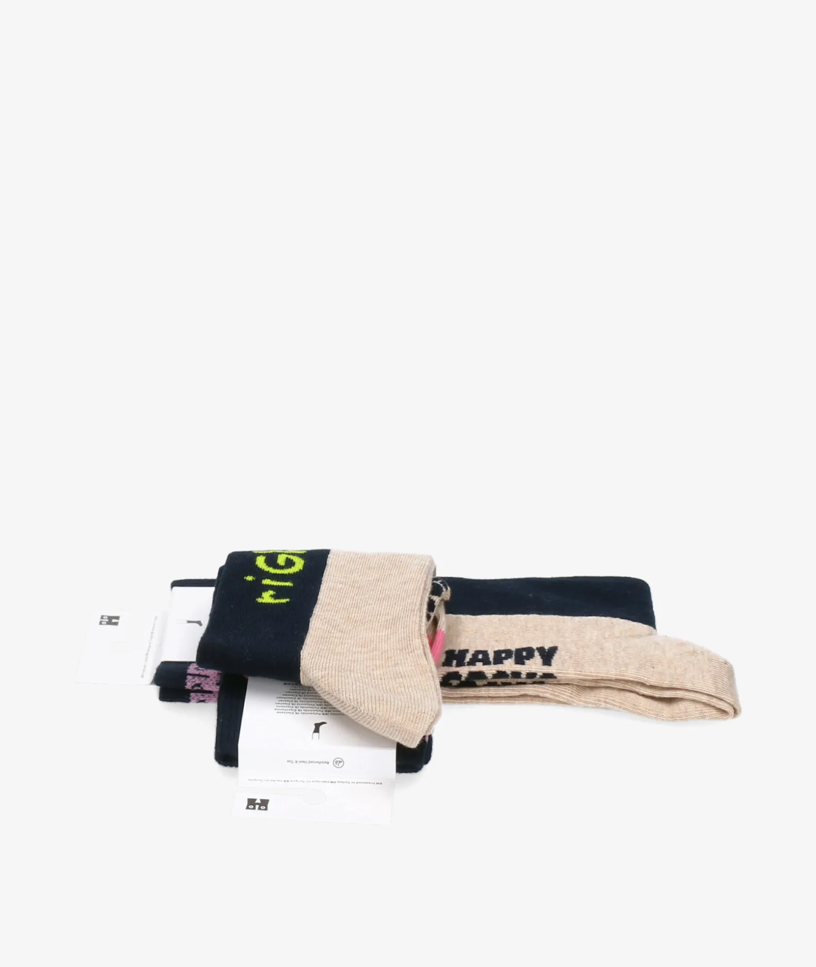 Mujer Happy Socks Calcetínes unisex P000071 en beige