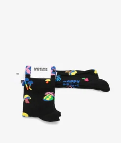 Mujer Happy Socks Calcetínes unisex P000051 en negro