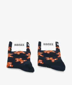 Mujer Happy Socks Calcetínes unisex GIN01-6000 en azul marino