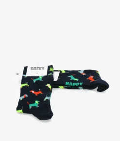 Mujer Happy Socks Calcetínes unisex PUL01-6500 en azul marino