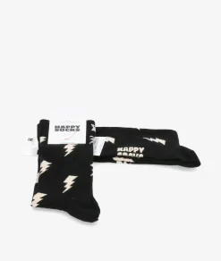 Mujer Happy Socks Calcetínes unisex P000132 en negro