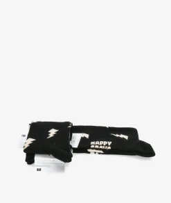 Mujer Happy Socks Calcetínes unisex P000132 en negro