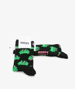 Mujer Happy Socks Calcetínes unisex P000062 en negro