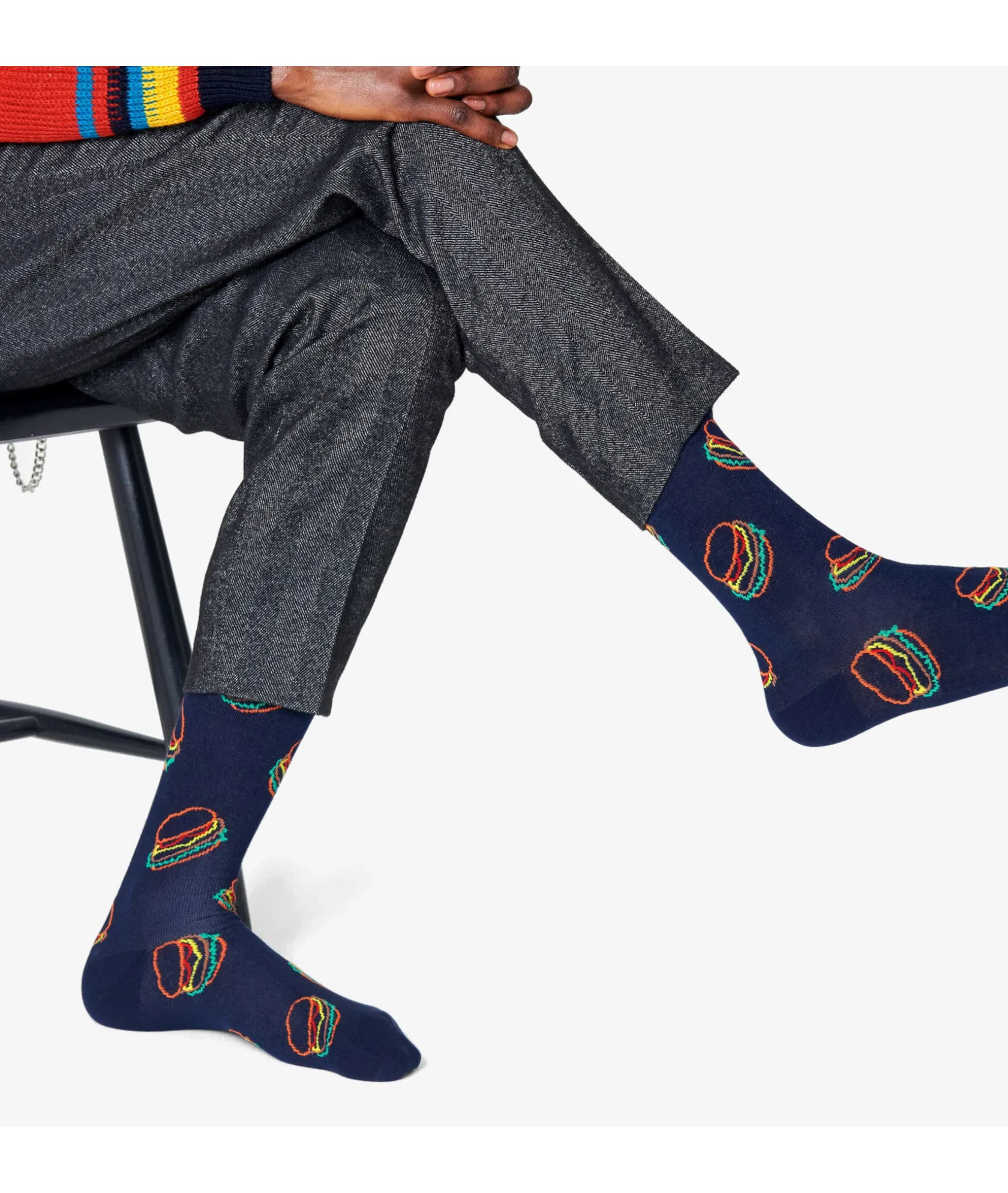 Mujer Happy Socks Calcetínes unisex LUT01-6500 en azul marino