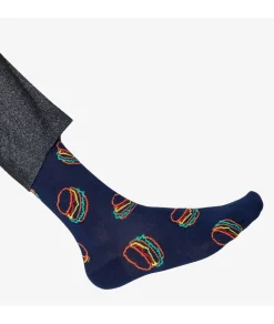 Mujer Happy Socks Calcetínes unisex LUT01-6500 en azul marino