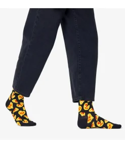 Mujer Happy Socks Calcetínes unisex PLS01-6300 en negro